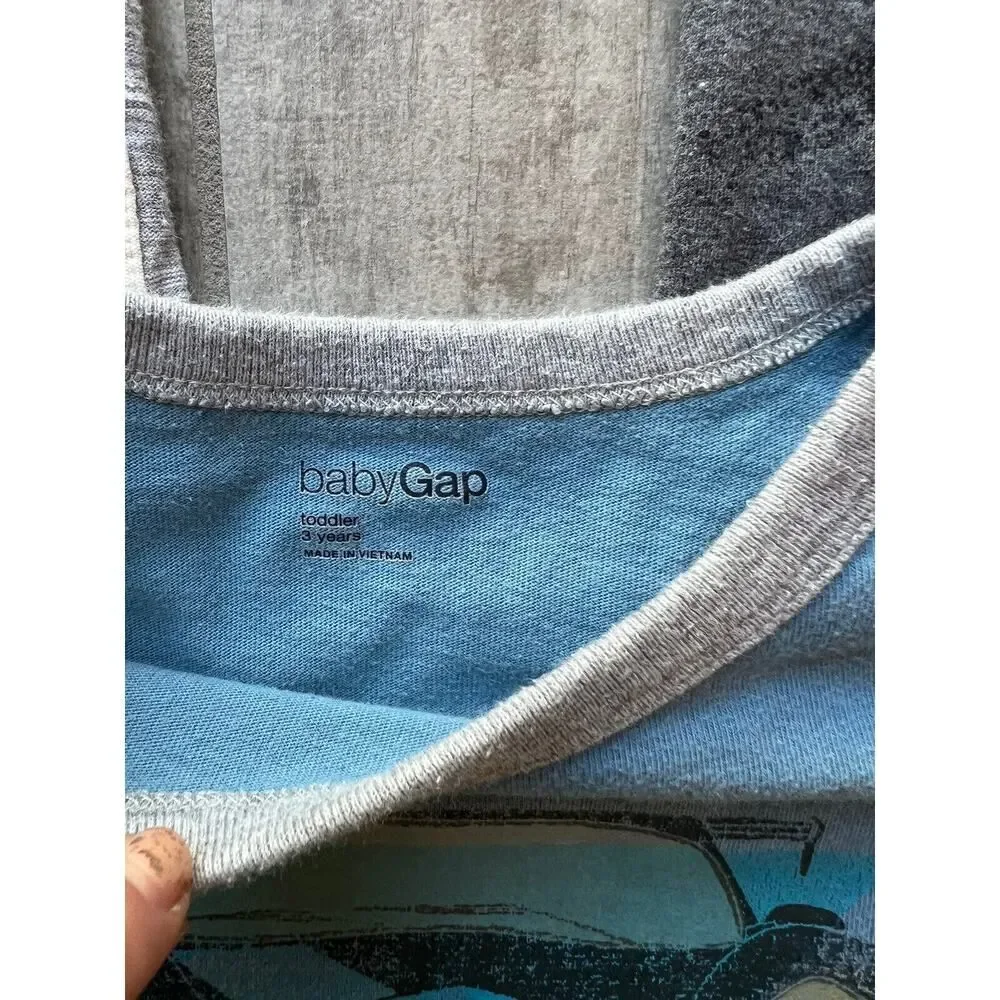 Baby Gap Set Lot of 5 Toddler Boys Long Sleeve Casual Everyday Shirts Tops 3T